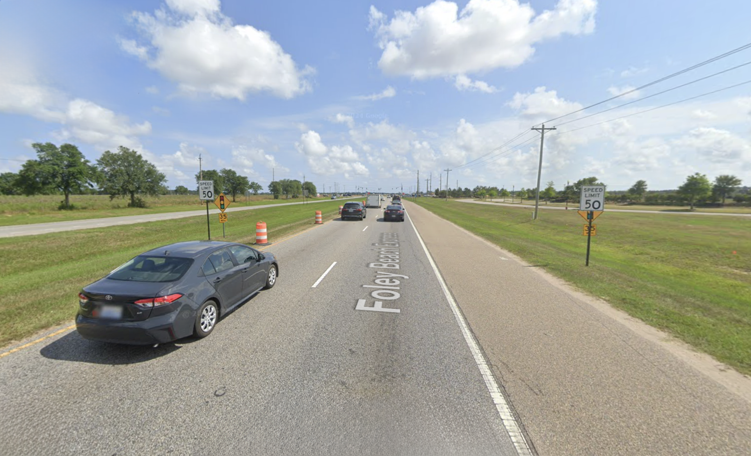 a road with cars on it